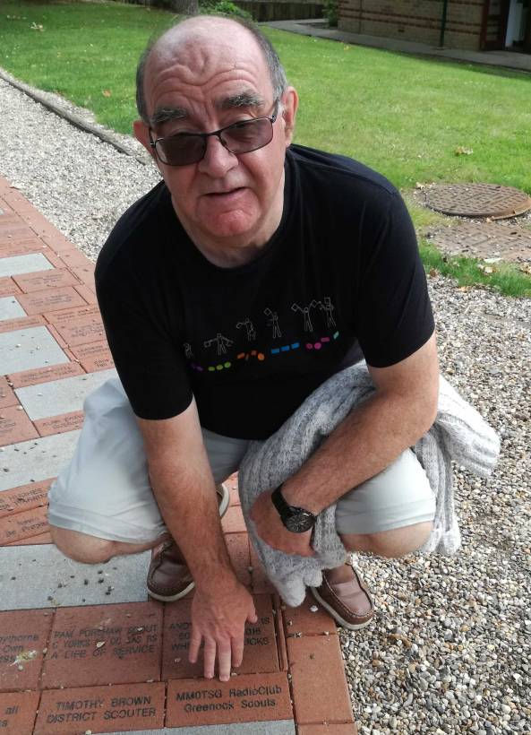 Bob-Pointing-to-our-Brick